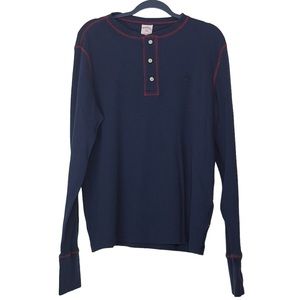 Brooks Brothers 1818 Blue Long Sleeve Button Up T shirt Men’s L